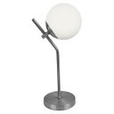 Ver imagem 1 de Abajur Luminária De Mesa Aro Jabuticaba Globo Orby Prata