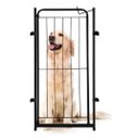 Ver imagem 2 de Cercado Cachorro Grade Portão 98x51cm Pets Dobrável Preto