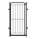 Ver imagem 1 de Cercado Cachorro Grade Portão 98x51cm Pets Dobrável Preto