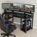 Ver imagem 1 de Mesa Gamer Cockpit para 2 Monitores 186cm Tecnomóbili