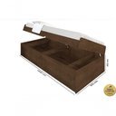 Ver imagem 2 de Cama Baú Camila Solteiro 0,88 Framar Malbec