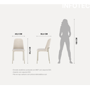 Ver mais imagens de Conjunto com 2 Cadeiras Lucille Champanhe Linho Mescla