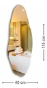 Ver imagem 2 de Espelheira Organico 115x40 E06 Mold/flex Branco