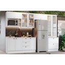 Ver imagem 1 de Cozinha Modulada Henn Americana 9 Peças (4aéreos+1paneleiro+2balcões+2complementos) C5p27 Branco-