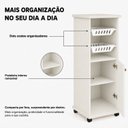 Ver imagem 6 de Fruteira para Cozinha 2 Cestos 1 Porta com Prateleira Removível Paraná Espresso Móveis