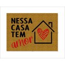Ver imagem 1 de Tapete Capacho Nessa Casa Tem Amor