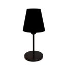 Ver imagem 1 de Abajur Cabeceira para Quarto Cone Vivare Md-2005 Cúpula em Tecido Cone - Bivolt - Preto - Bivolt