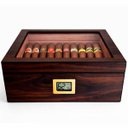 Ver imagem 1 de Caixa Umidora de Charutos Cigarol Higrômetro Digital com Bandeja 50 Unidades