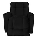 Ver imagem 4 de Poltrona do Papai Reclinável Confortável Manual Comfort Veludo Preto - Montanaris Decor