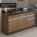Ver imagem 7 de Armário de Cozinha Compacta 150cm Rustic Glamy Madesa 02