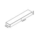 Ver imagem 3 de Rack Suspenso Sala Tv Nobre 157 Off White - Rosafor