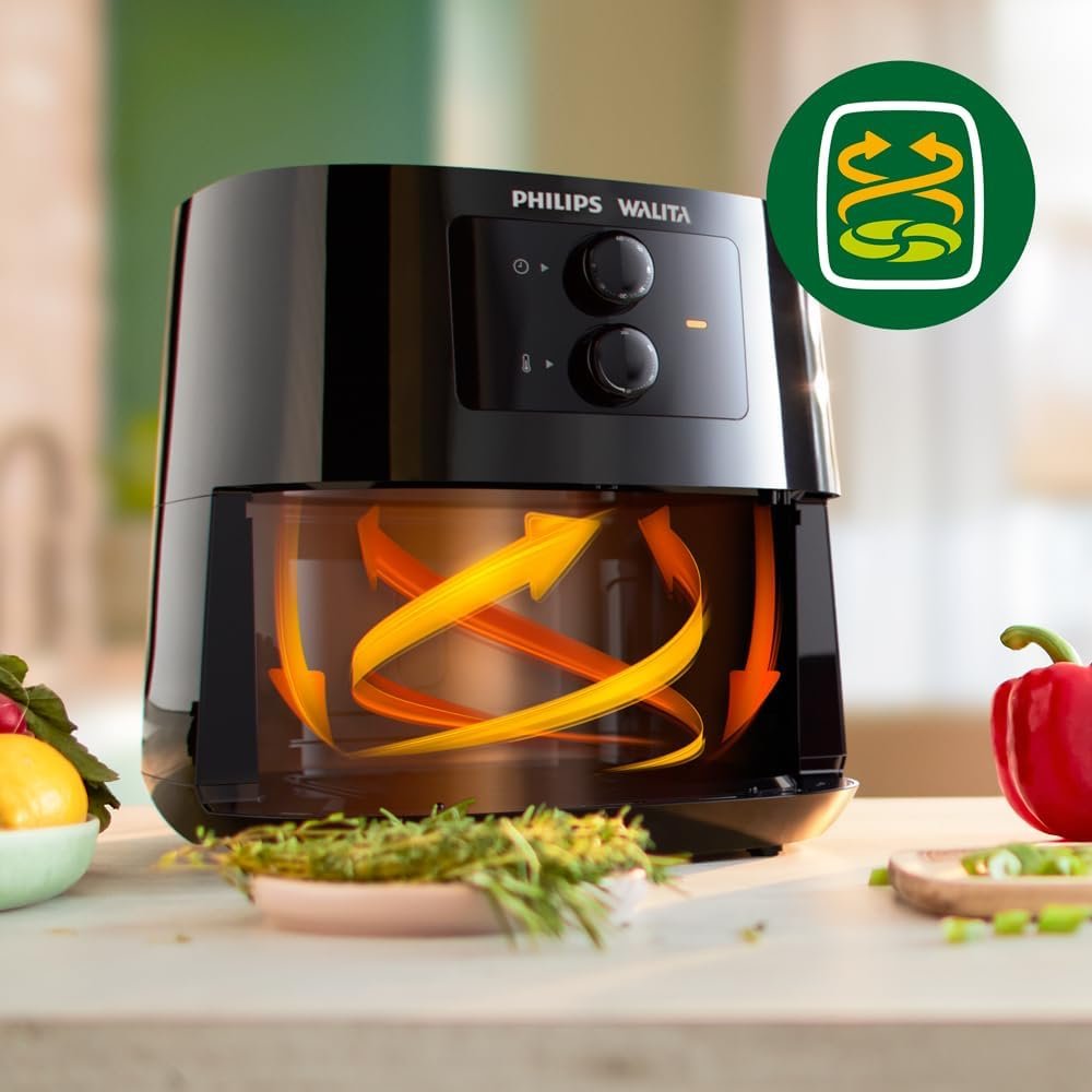 Fritadeira Airfryer Série 3000, Philips Walita, com 6.2l de Capacidade, Preta, 2000w, 110v - Hd9206/ - 5