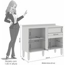 Ver imagem 4 de Balcão 2 Portas 2 Gavetas Lara Sallêto Móveis