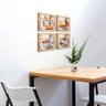 Quadro Decorativo Cozinha Café Padaria Copa 20x20cm Kit 4 un Arte na Arte Moldura Preta - 5