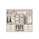 Ver imagem 2 de Guarda Roupa Casal 6 Portas e 6 Gavetas Capri 1159 Freijo C/ Cinza Titanio - Carraro