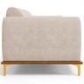 Sofá 04 Lugares Para Sala de Estar Kiev 260 cm D02 Veludo Bege C-309 - Lyam Decor - 6