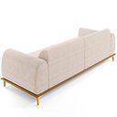 Ver imagem 7 de Sofá 04 Lugares Para Sala de Estar Kiev 260 cm D02 Veludo Bege C-309 - Lyam Decor