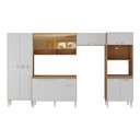 Ver mais imagens de Armário de Cozinha Completa com Gabinete de Pia 5 Pçs Paris Multimóveis Mp2221 Rustic/branco