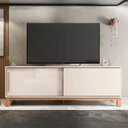 Ver imagem 6 de Rack Bancada para Tv 65 Pol 180cm Lucca Off White/freijó C01 - Mpozenato