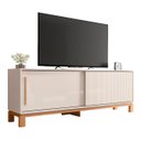 Ver imagem 1 de Rack Bancada para Tv 65 Pol 180cm Lucca Off White/freijó C01 - Mpozenato