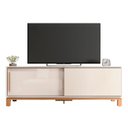 Ver imagem 5 de Rack Bancada para Tv 65 Pol 180cm Lucca Off White/freijó C01 - Mpozenato