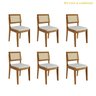 Conjunto Sala de Jantar Mesa Monalisa com 6 Cadeiras Rainha Nesher Móveis - 2