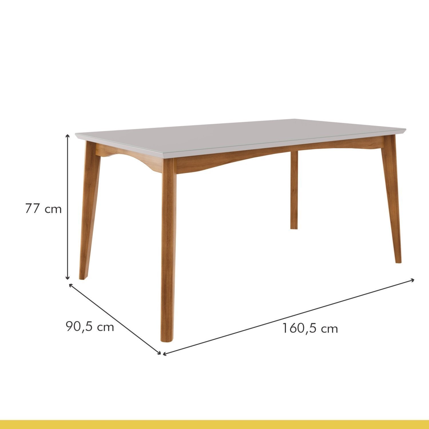 Conjunto Sala de Jantar Mesa Monalisa com 6 Cadeiras Rainha Nesher Móveis - 4