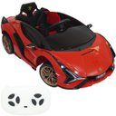 Ver imagem 2 de Mini Carro Elétrico Infantil Criança 6V Lamborghini Sián Controle Remoto Vermelho Brinqway BW-
