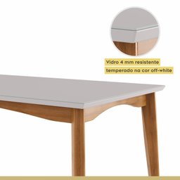 Conjunto Sala de Jantar Mesa Monalisa com 6 Cadeiras Lady Nesher Móveis - 8