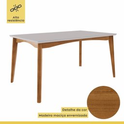 Conjunto Sala de Jantar Mesa Monalisa com 6 Cadeiras Lady Nesher Móveis - 14