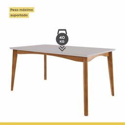 Conjunto Sala de Jantar Mesa Monalisa com 6 Cadeiras Lady Nesher Móveis - 13