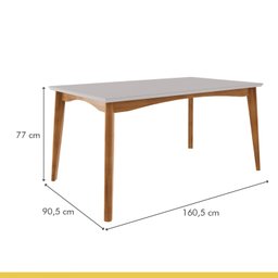 Conjunto Sala de Jantar Mesa Monalisa com 6 Cadeiras Lady Nesher Móveis - 4