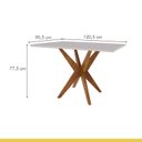 Ver imagem 5 de Conjunto Sala de Jantar Mesa Donna com 4 Cadeiras Rainha Nesher Móveis