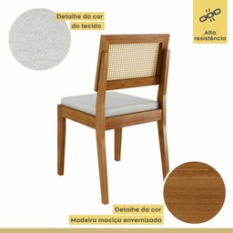 Conjunto Sala de Jantar Mesa Donna com 4 Cadeiras Rainha Nesher Móveis - 10 Conjunto Sala de Jantar Mesa Donna com 4 Cadeiras Rainha Nesher Móveis - 10