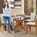 Ver imagem 7 de Conjunto Sala de Jantar Mesa Donna com 4 Cadeiras Lady Nesher Móveis