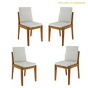 Ver imagem 2 de Conjunto Sala de Jantar Mesa Donna com 4 Cadeiras Lady Nesher Móveis