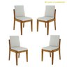 Conjunto Sala de Jantar Mesa Donna com 4 Cadeiras Lady Nesher Móveis - 2