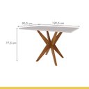 Ver imagem 4 de Conjunto Sala de Jantar Mesa Donna com 4 Cadeiras Lady Nesher Móveis