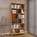 Ver imagem 1 de Estante de Livros 85cmx190cm Pés em Madeira Maciça 5 Prateleiras Rubi
