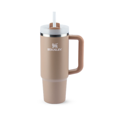 Copo com Canudo Stanley Quencher 887ml - Almond Rose