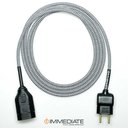 Ver imagem 1 de Extensão Elétrica 2 Metros Pp 2x0,75mm Revestido Preto/branco Cabos Immediate