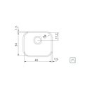 Ver imagem 3 de Cuba de Embutir Tramontina Lavínia 40 Bl Aço Inox Alto Brilho 40x34 Cm