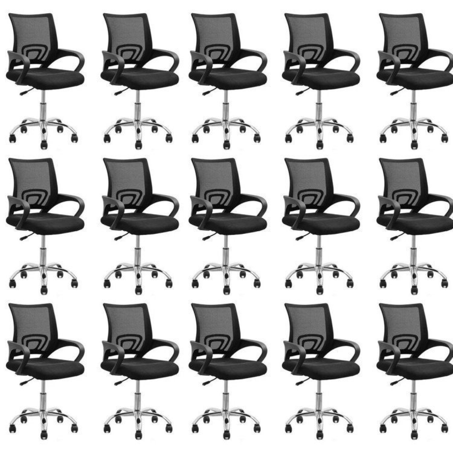 Kit 15 Cadeiras para Escritório Diretor Office Santiago 