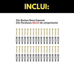 Kit 4 Araras Estilo Moderno Aço Resistente + 4 Cabideiros Rt Inclinados Fixos de Parede Loja Closet - 4