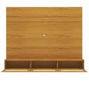 Ver imagem 2 de Estante Home para TV até 85 Polegadas com LED e Portas Rattan 100% MDF 217CMX217CM Luminare Native Marrom