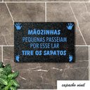 Ver imagem 4 de Tapete Capacho MAOZINHAS LAR TIRE OS SAPATOS 60x40 MENINO