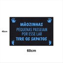 Ver imagem 1 de Tapete Capacho MAOZINHAS LAR TIRE OS SAPATOS 60x40 MENINO