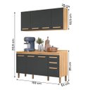 Ver imagem 2 de Conjunto de Cozinha Lily Modulado com 8 Portas 2 Gavetas