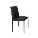 Ver mais imagens de Conjunto Sala de Jantar Mesa Dubai 120x75cm Tampo Vidro com 4 Cadeiras Preto/Carvalho/Linho