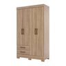 Guarda Roupa Solteiro 4 Portas 2 Gavetas BE12 Briz - 4